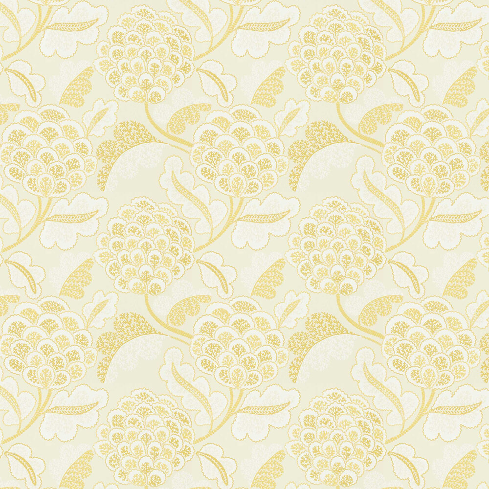 Flourish Wallpaper - First Light / Nectar - by Harlequin