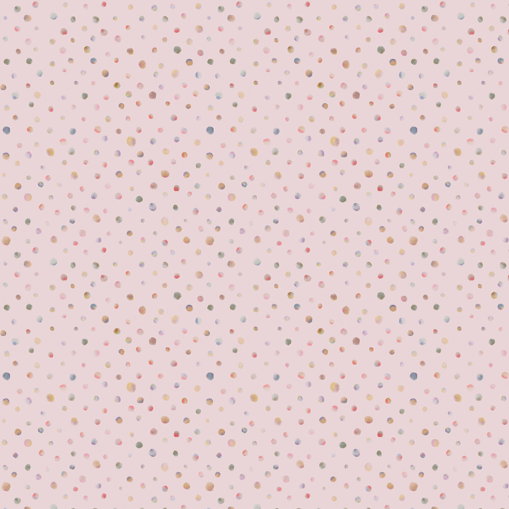 Watercolor Dots Wallpaper - Rose - by Hohenberger