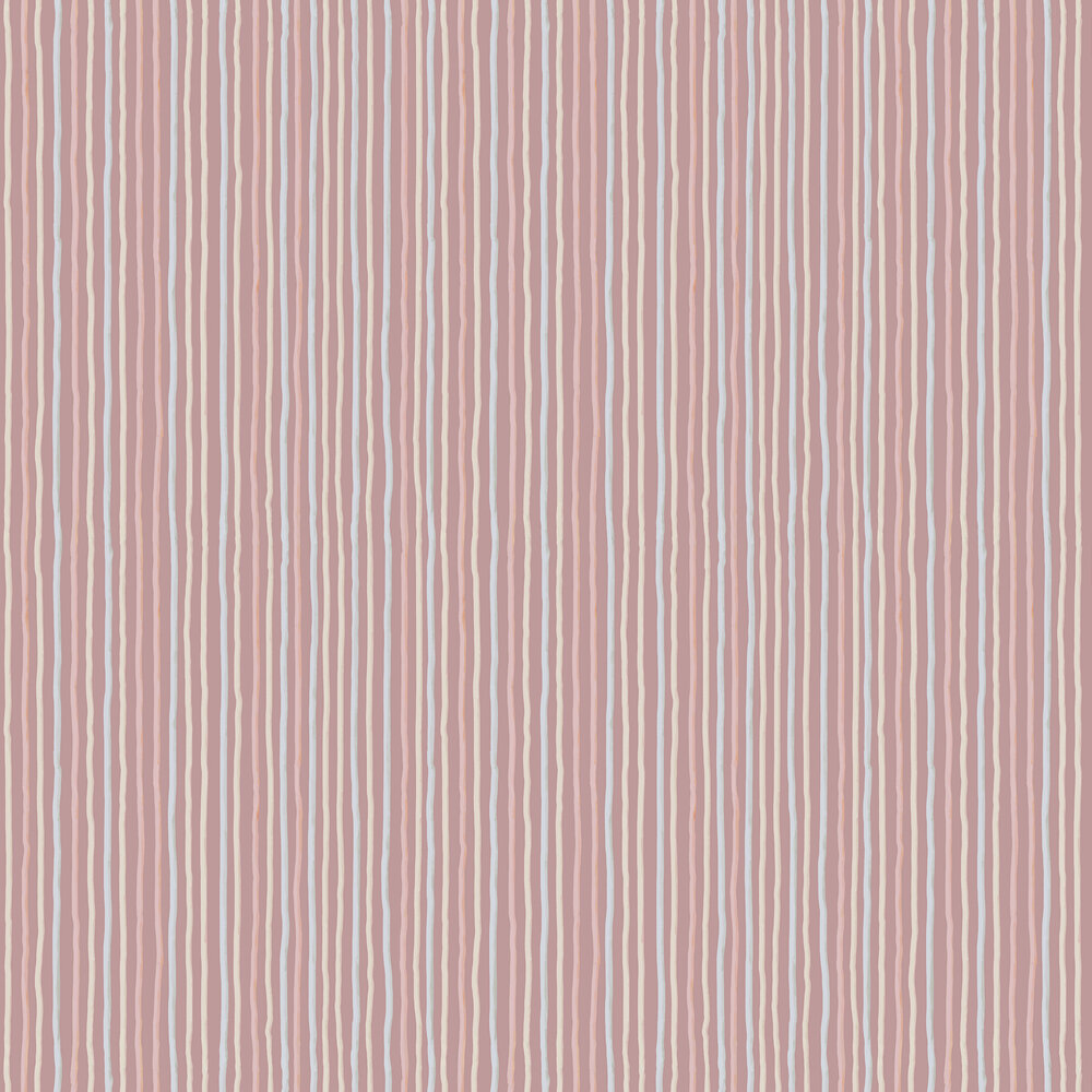Stripes Wallpaper - Dark Rose - by Hohenberger