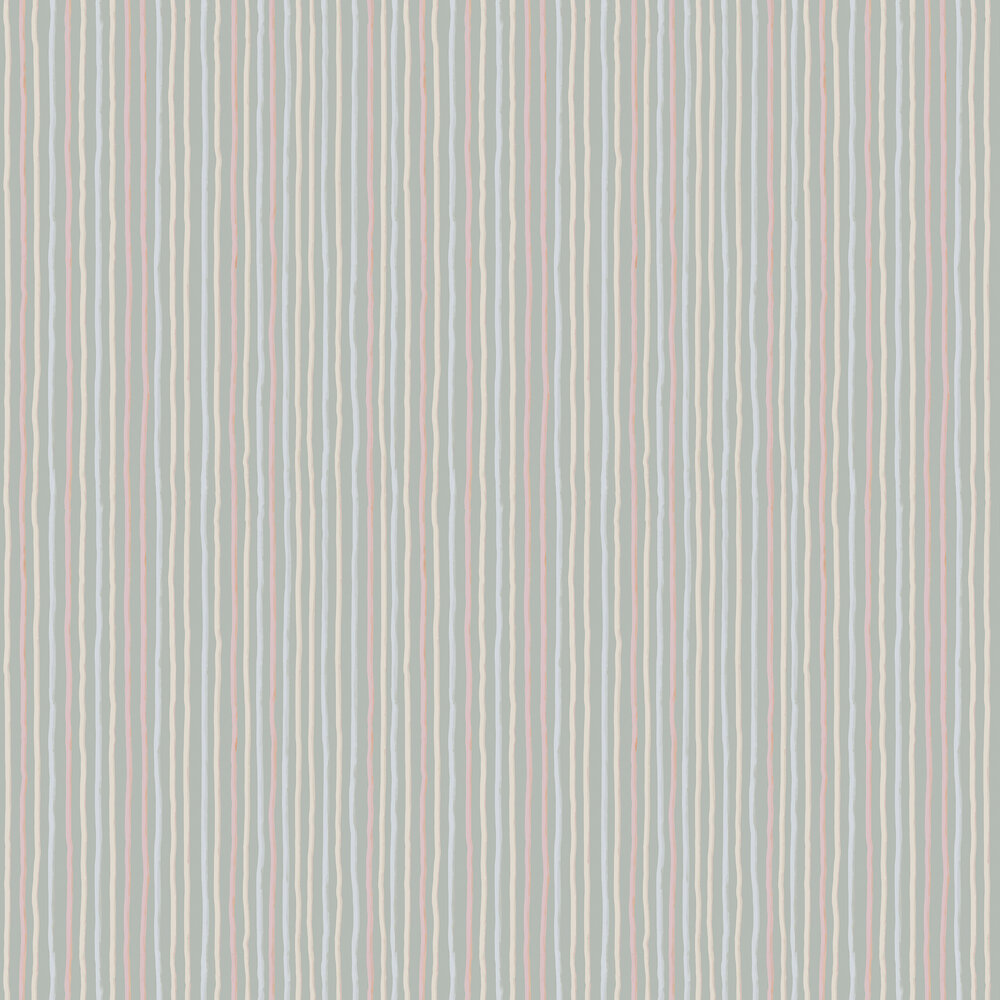 Stripes Wallpaper - Sage - by Hohenberger