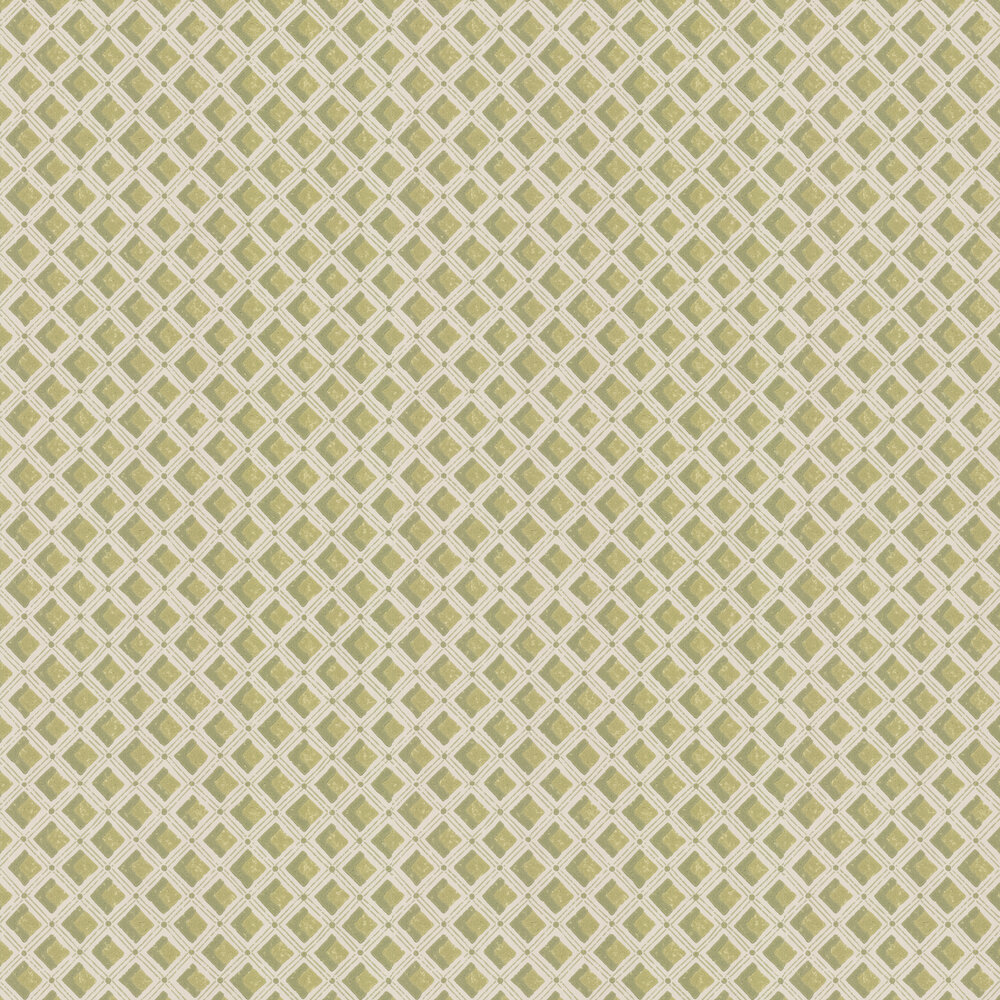 Amsee Geometric Wallpaper - Moss - by Designers Guild
