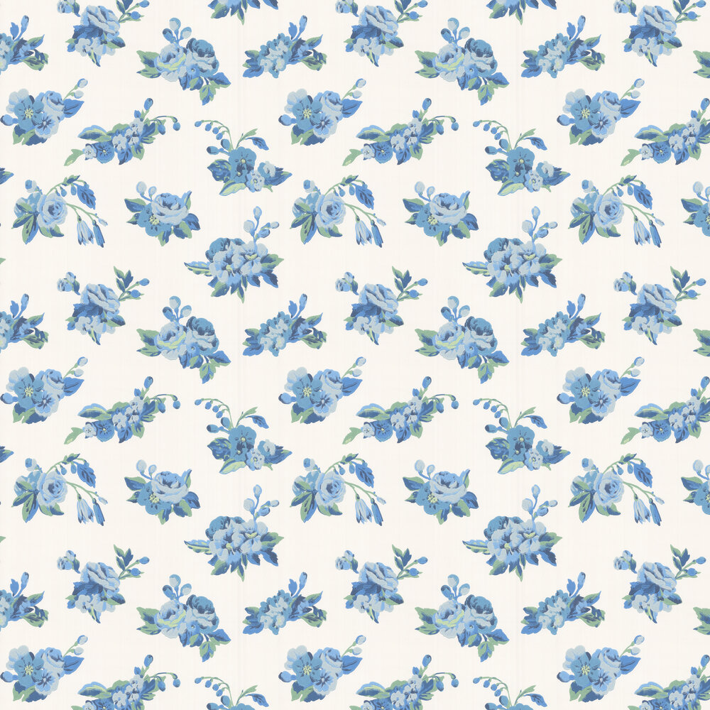 Craven Street Flower Wallpaper - Delft - by Designers Guild