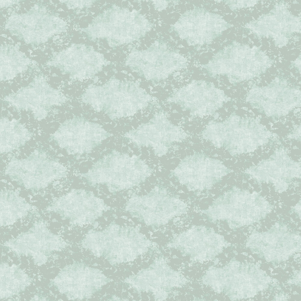 Stamped Wallpaper - Aqua - by Hohenberger
