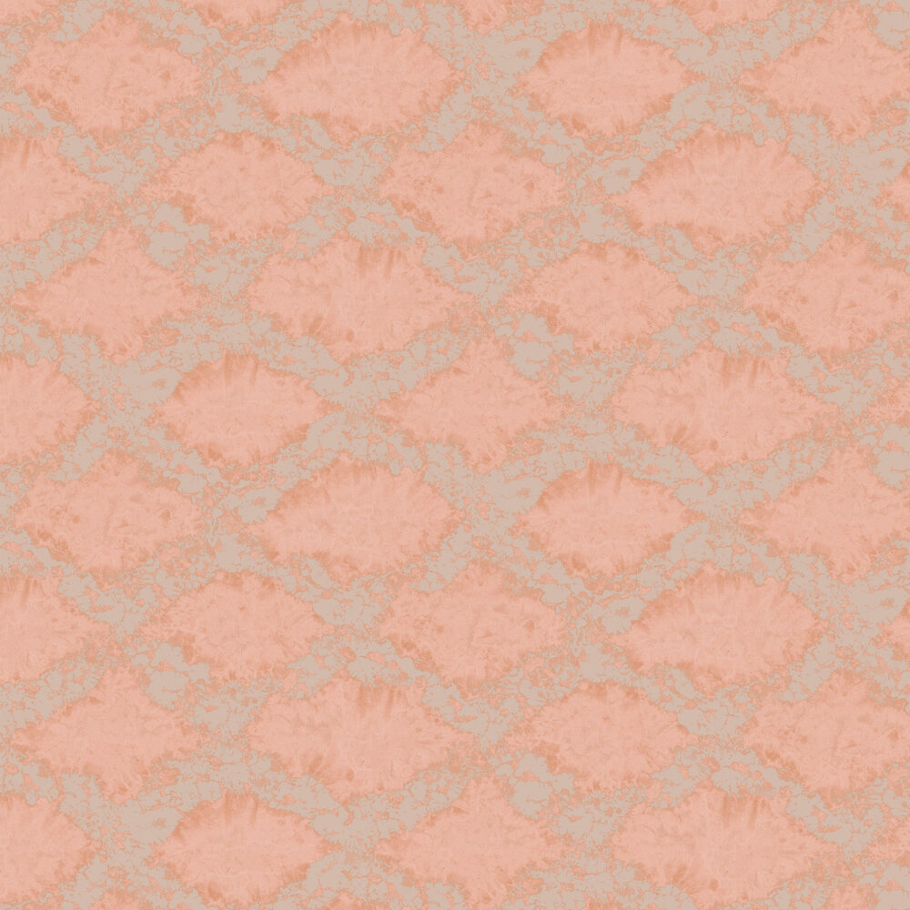 Stamped Wallpaper - Brick Red - by Hohenberger