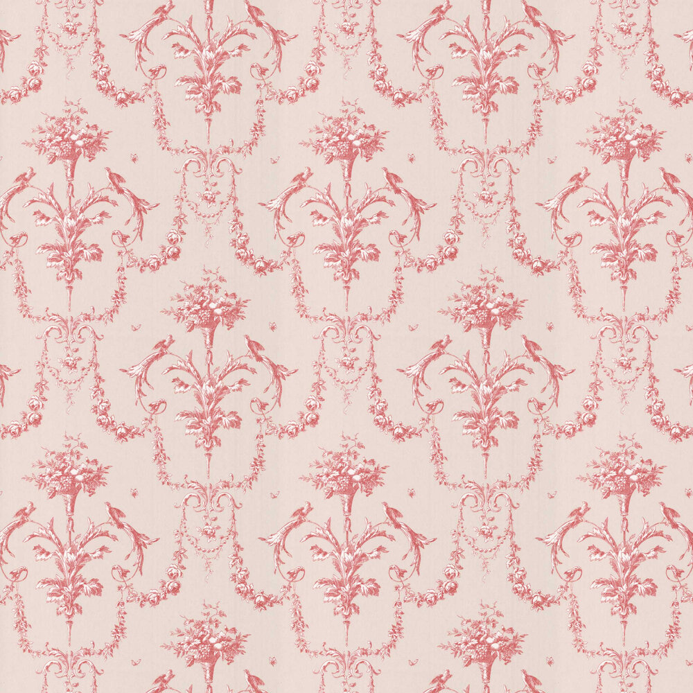Corne D'adondance Wallpaper - Rouge Carmin - by Casadeco