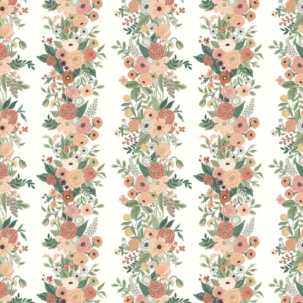 Garden Party Wallpaper - Burgundy Multi - by Rifle Paper Co.