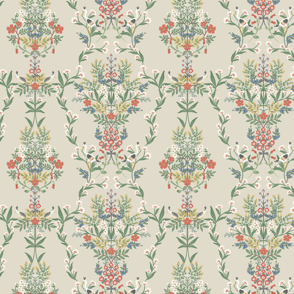 Luxembourg Wallpaper - Linen Multi - by Rifle Paper Co.