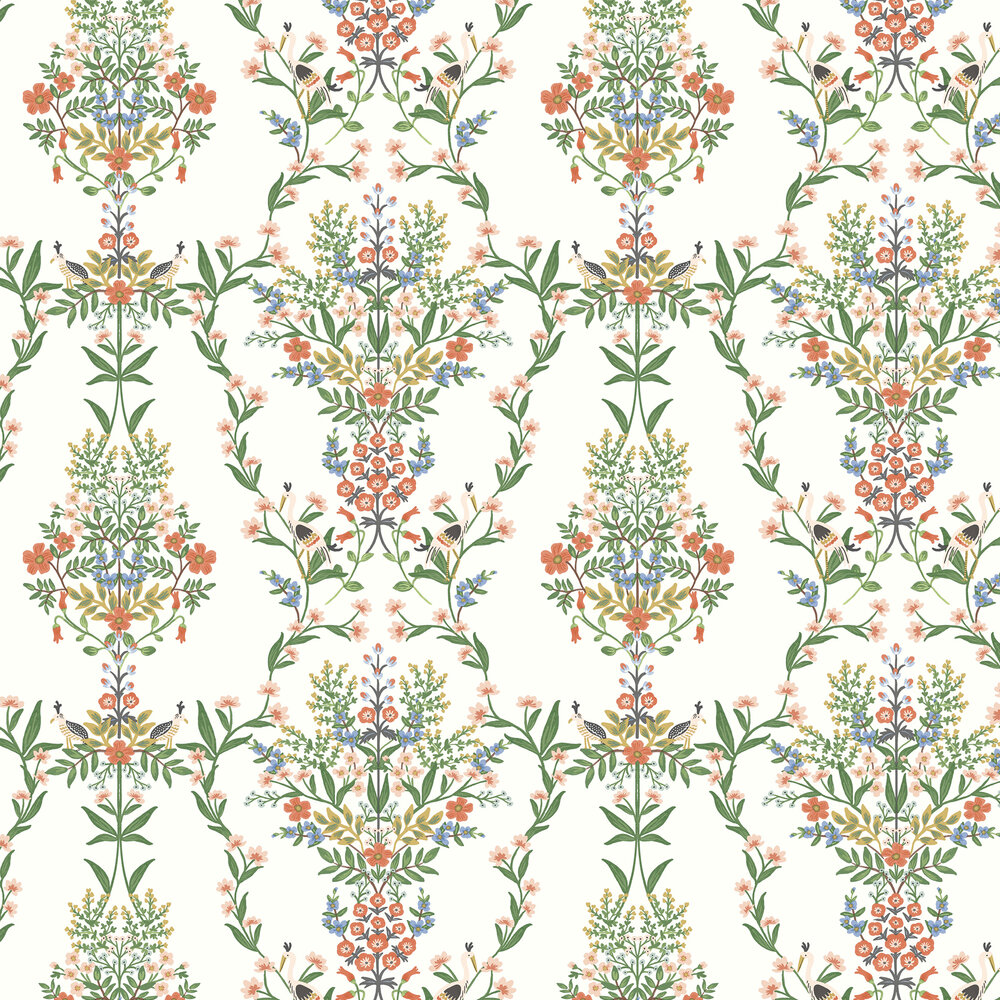 Luxembourg Wallpaper - White Multi - by Rifle Paper Co.
