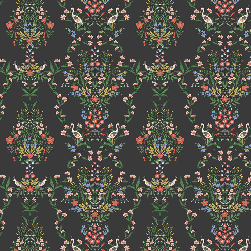 Luxembourg Wallpaper - Black Multi - by Rifle Paper Co.