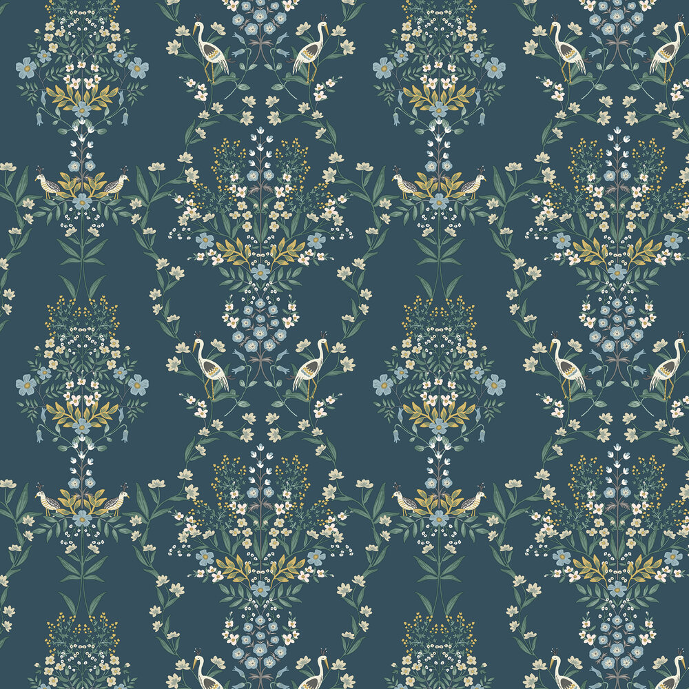 Luxembourg Wallpaper - Teal - by Rifle Paper Co.
