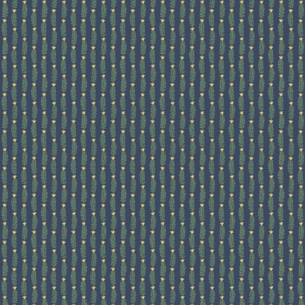 Eden Wallpaper - Navy - by Rifle Paper Co.