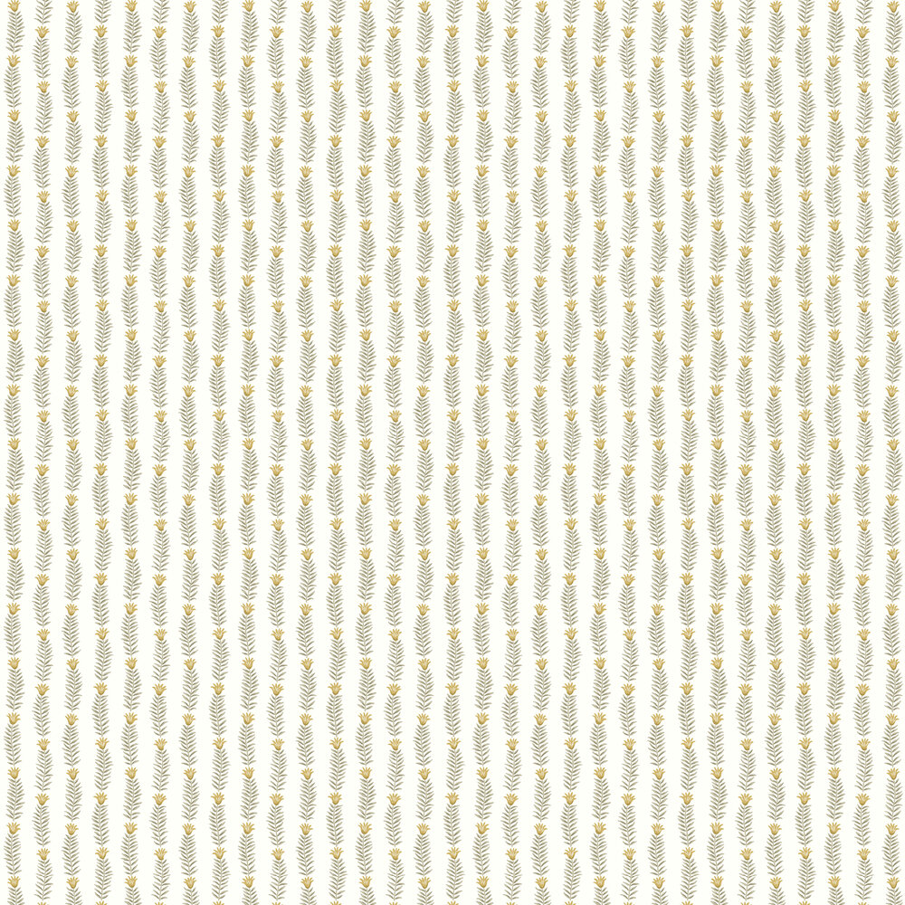 Eden Wallpaper - White & Metallic Gold - by Rifle Paper Co.