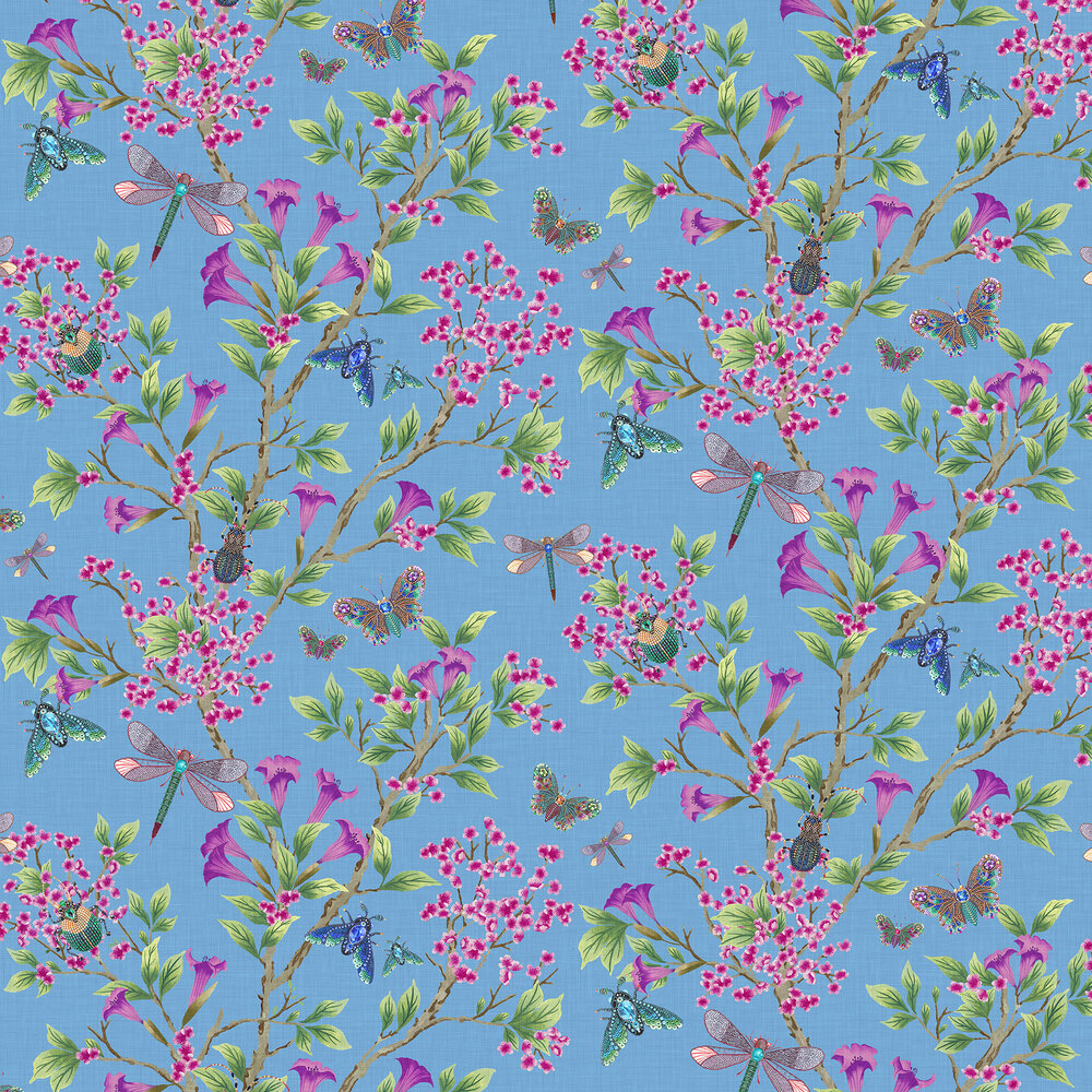 Jewel A Flutter Wallpaper - Topaz - by Brand McKenzie