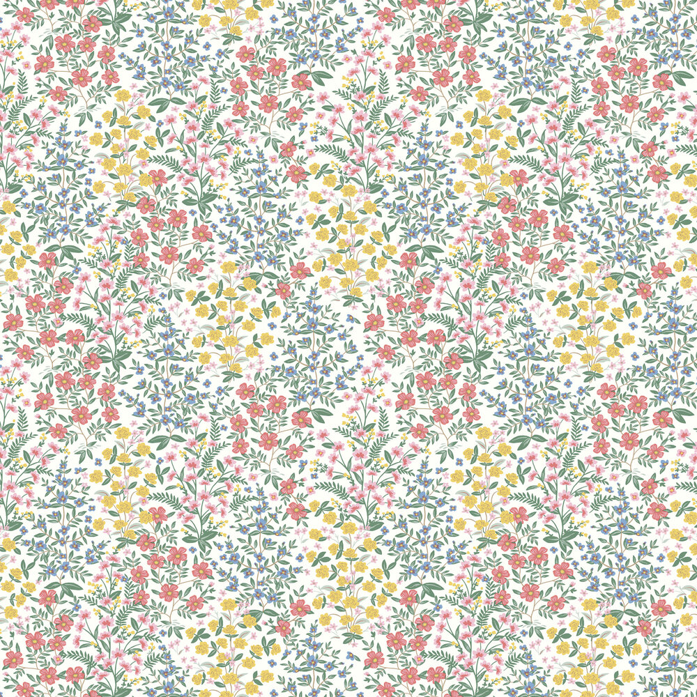 Wildwood Garden Wallpaper - White - by Rifle Paper Co.