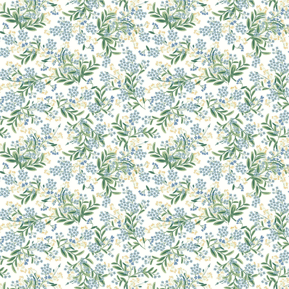 Cornflower Wallpaper - White - by Rifle Paper Co.