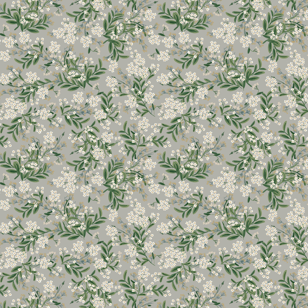 Cornflower Wallpaper - Grey - by Rifle Paper Co.