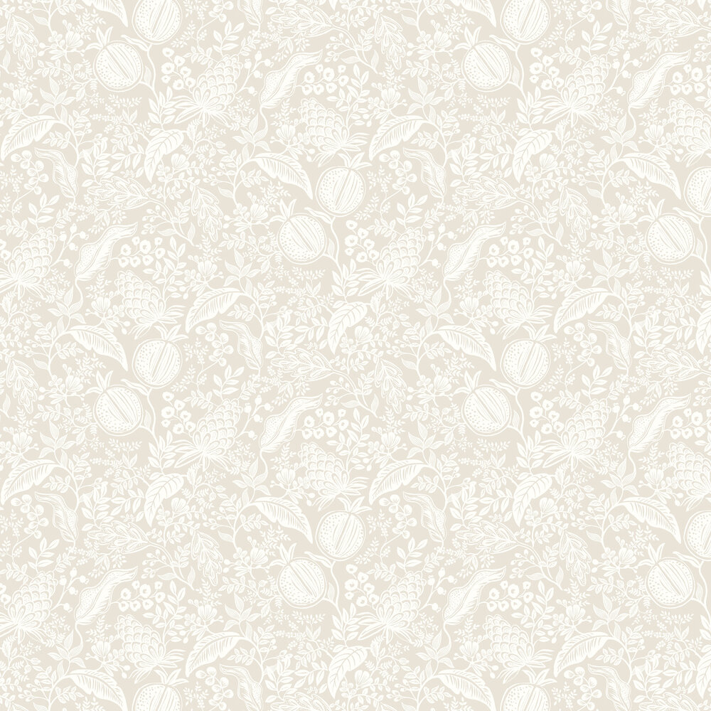 Pomegranate Wallpaper - Beige & White - by Rifle Paper Co.