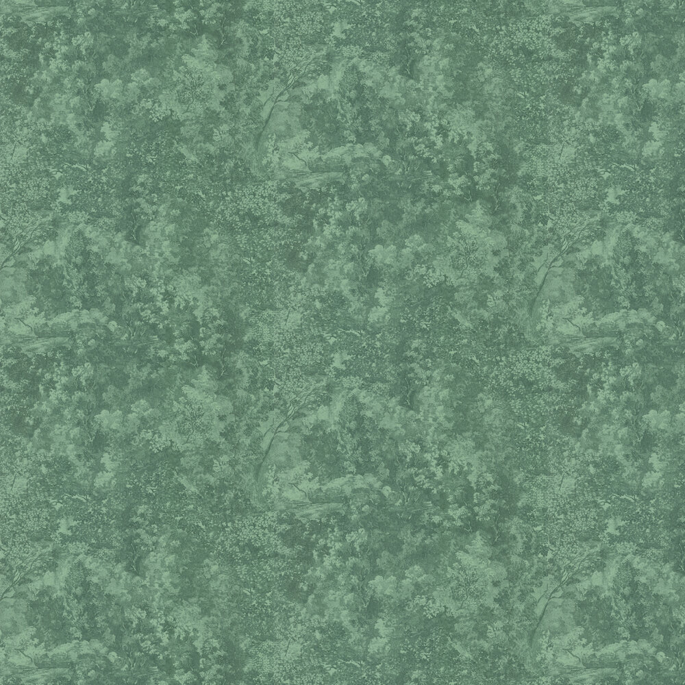Canopee Wallpaper - Vert Foret - by Casadeco
