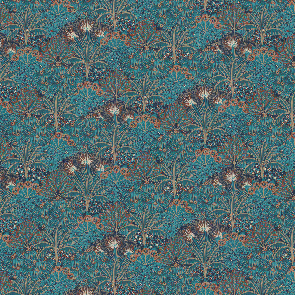 Bloomsbury Botanical Wallpaper - Teal - by Albany