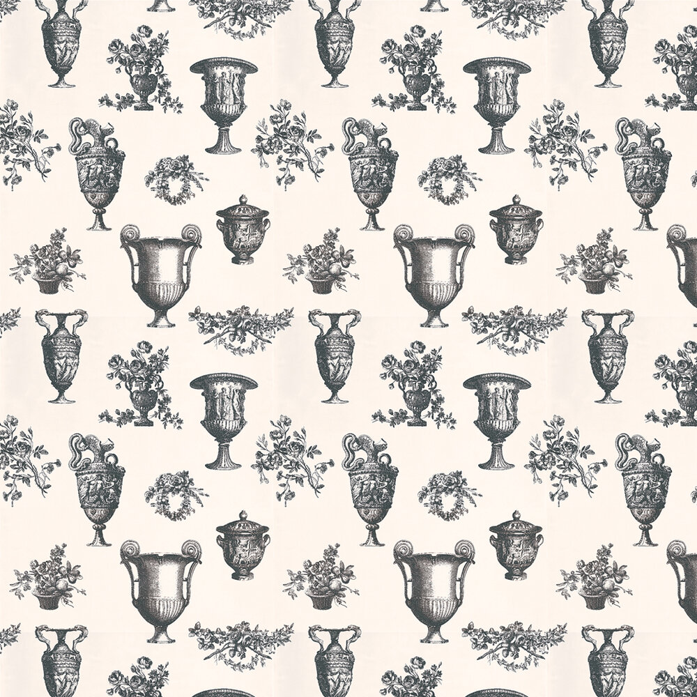 Parks & Gardens Wallpaper - Black & White - by Timney Fowler