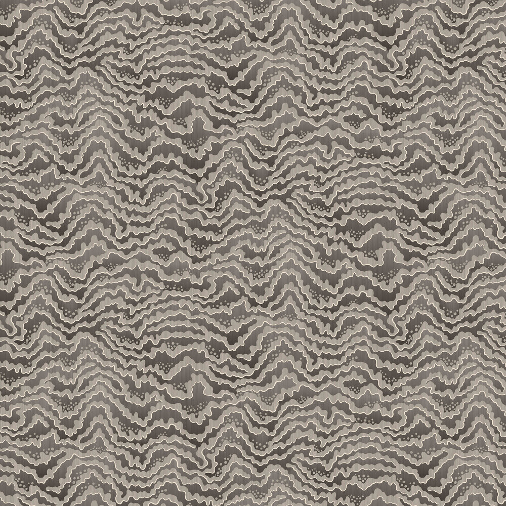 Contour Wallpaper - Charcoal - by Ohpopsi