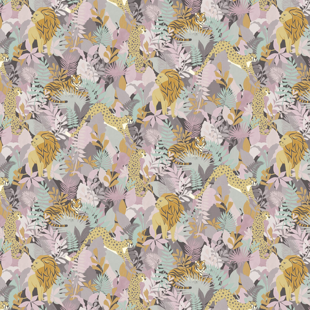 Animal Kingdom Wallpaper - Pink - by Albany