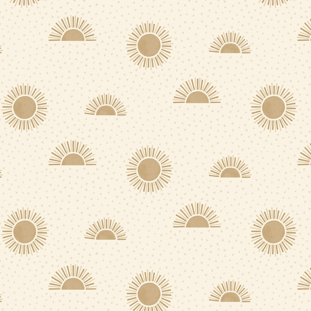 Sunbeam Wallpaper - Beige / Gold - by Albany
