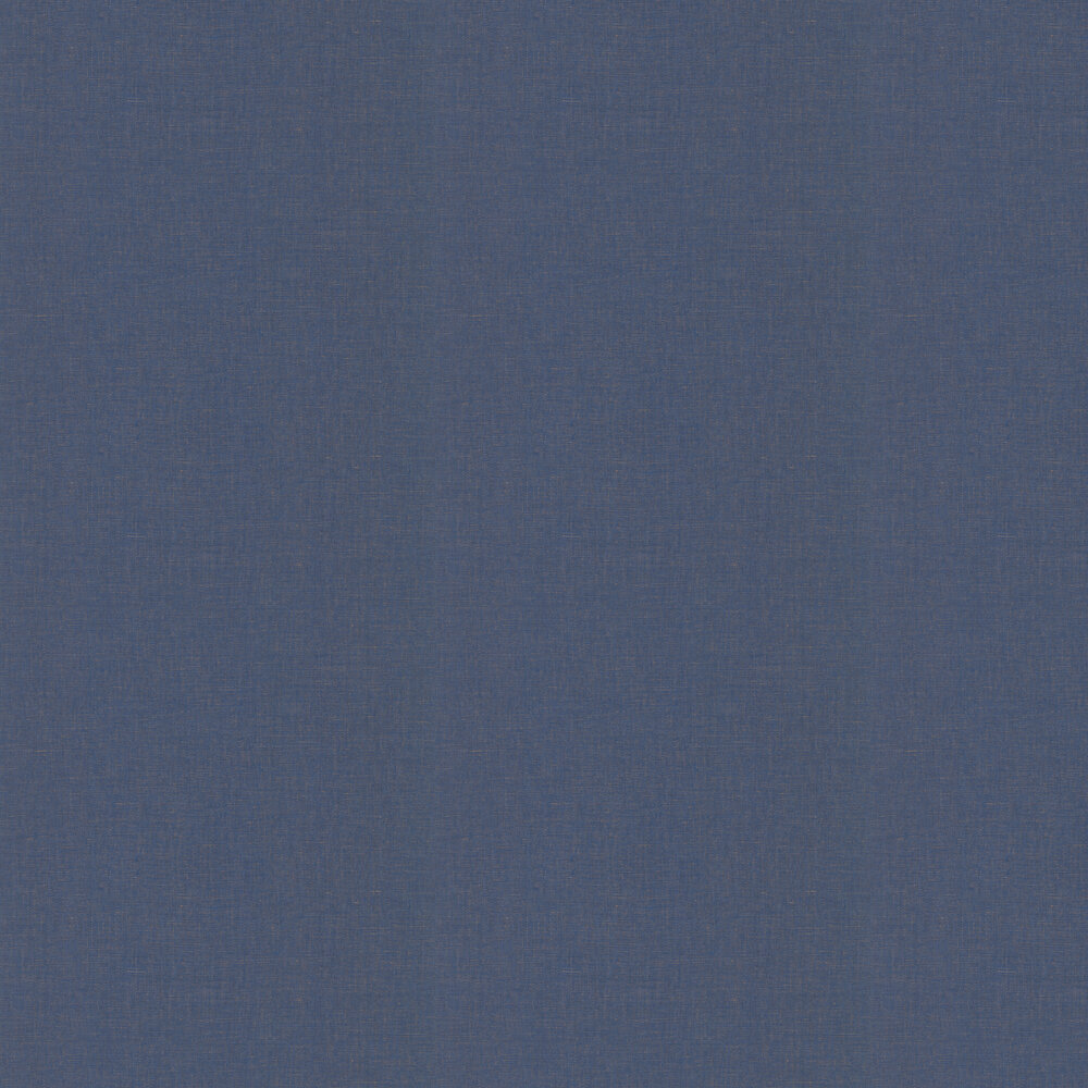 Uni Metallise Irise Wallpaper - Bleu Jean Cuivre - by Caselio