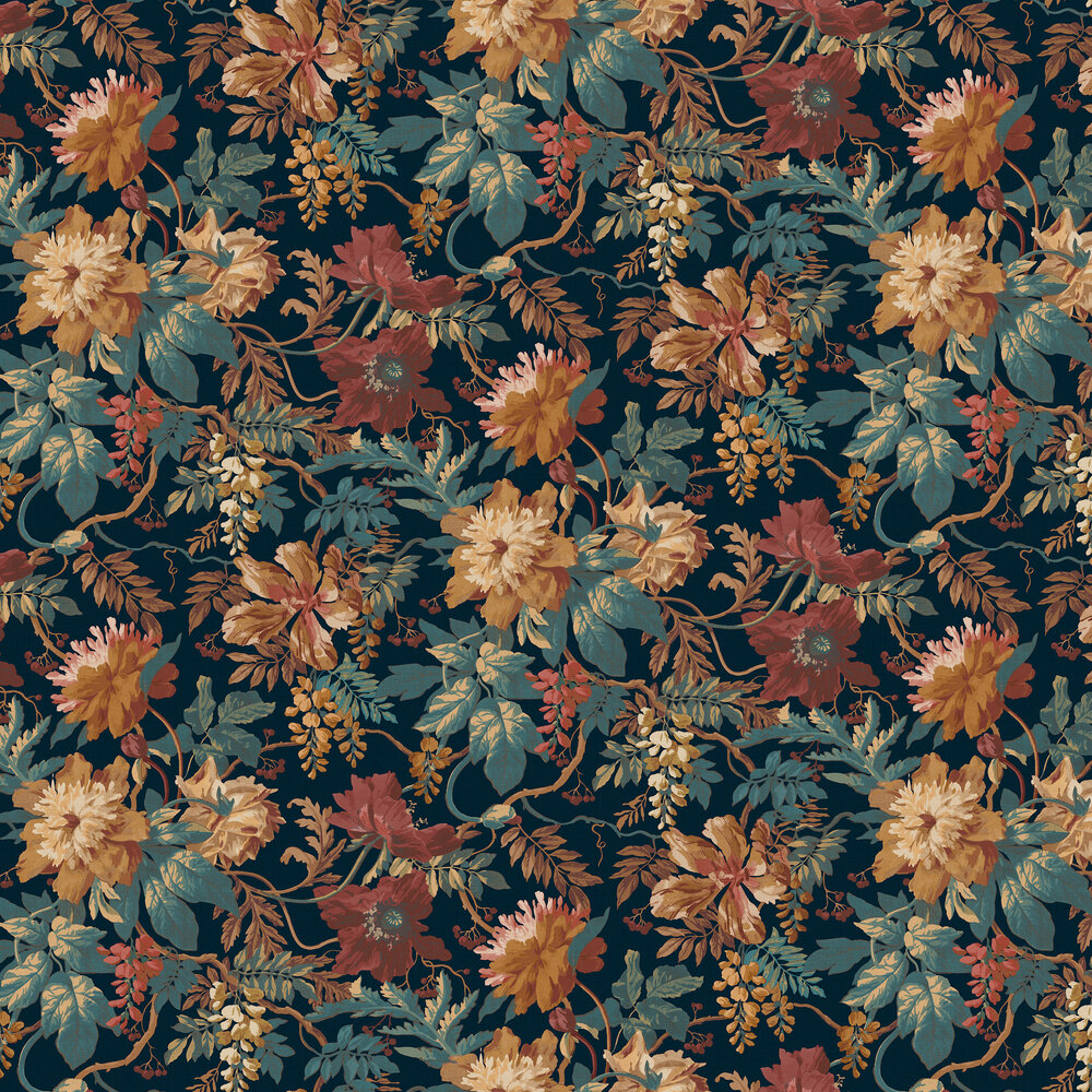 Florenzia Wallpaper - Dusk - by Graham & Brown