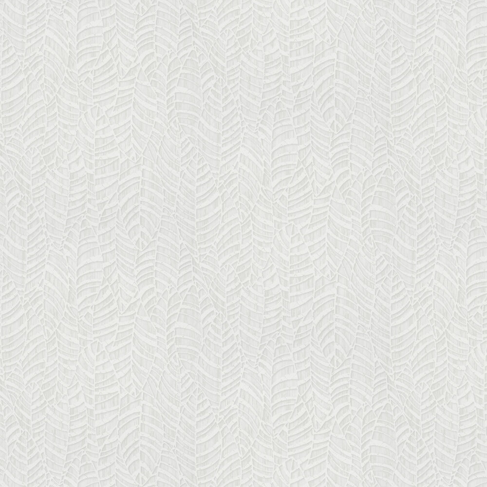 Serene Leaves Wallpaper - Ivory - by Galerie