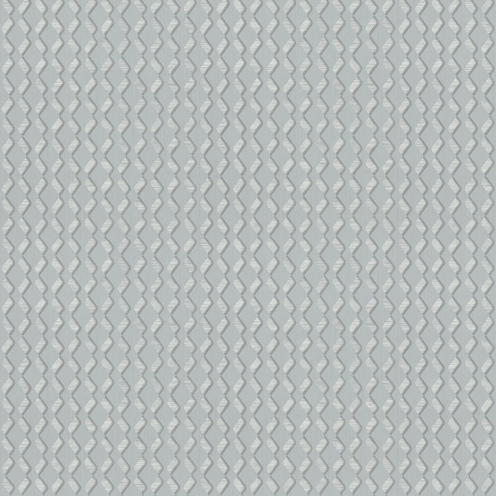Diamond Stripe Wallpaper - Slate Blue - by Galerie