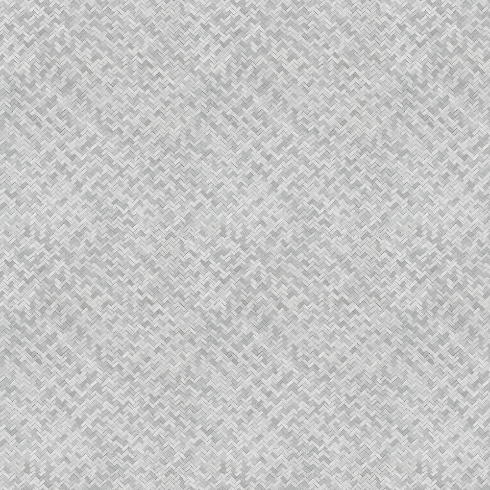 Woven Basket Wallpaper - Light Grey - by Galerie
