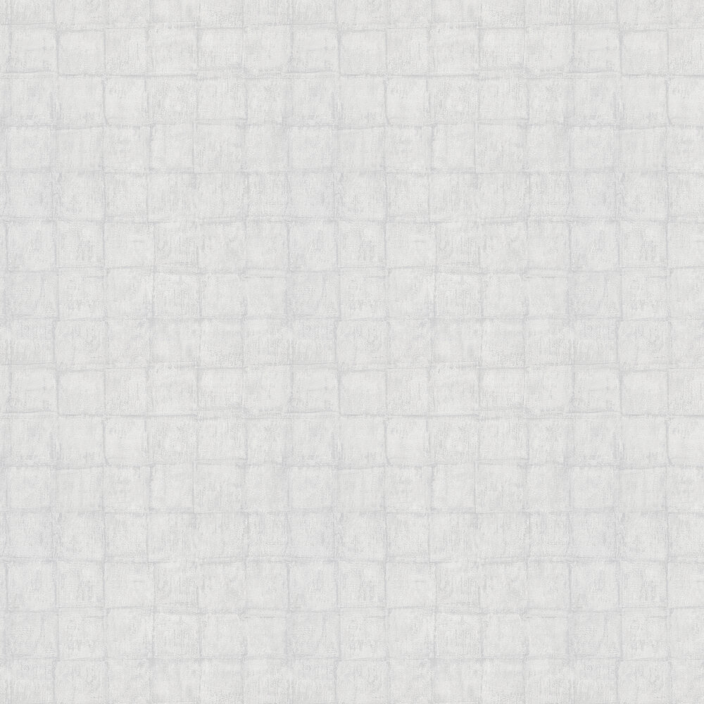 Stone Tile Wallpaper - White - by Galerie