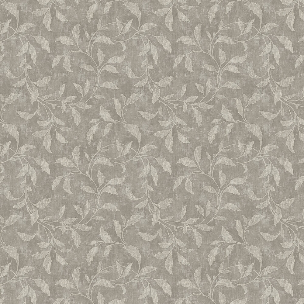 Rosewood Night Wallpaper - Charcoal - by Boråstapeter