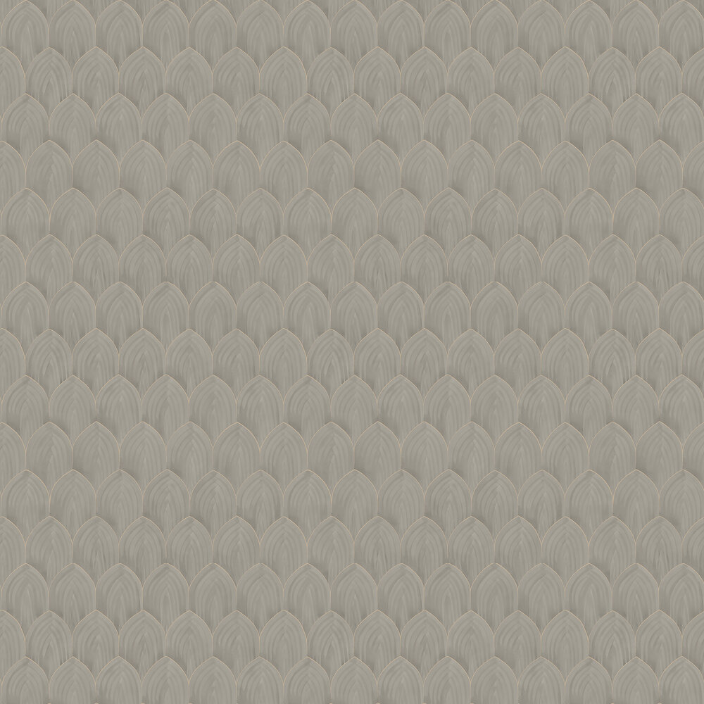 Golden Arches Wallpaper - Grey - by Boråstapeter