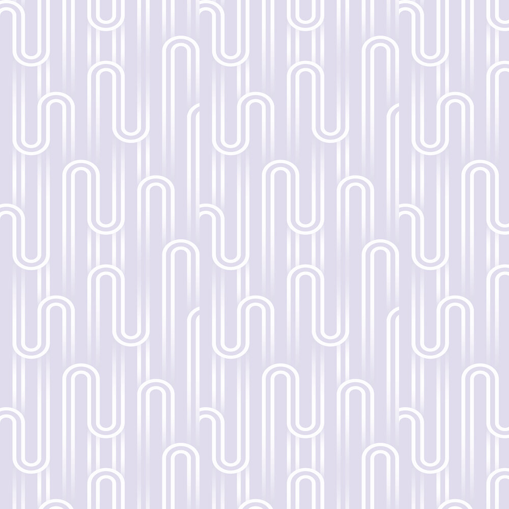 Ups N Downs Wallpaper - Lavender - by Envy