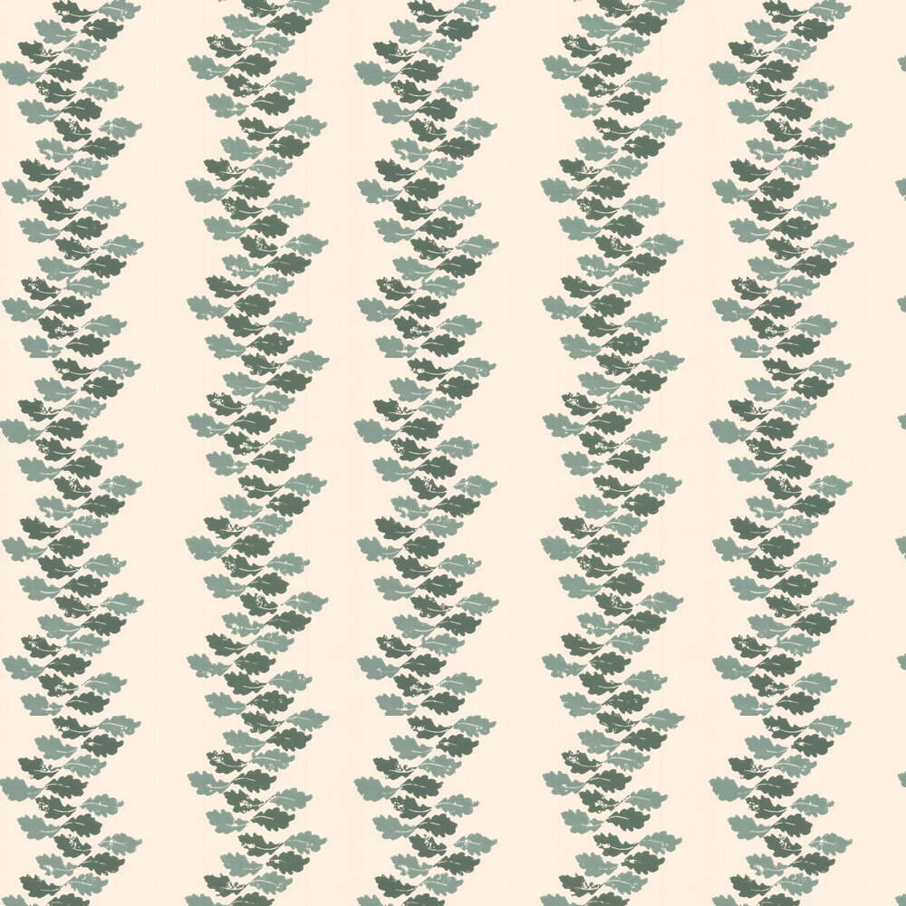 Oak Leaves Wallpaper - Green - by Barneby Gates