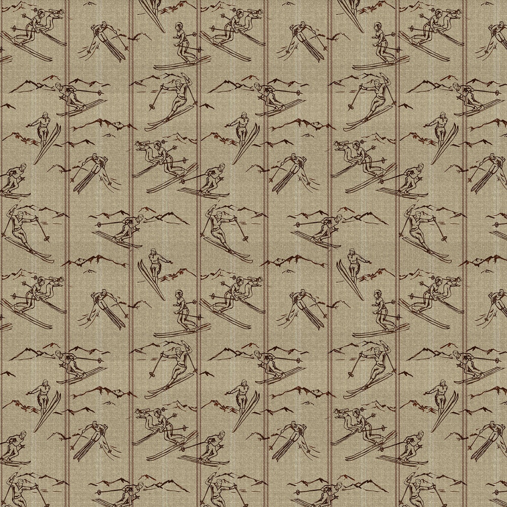 Ischgl Wallpaper - Taupe - by Mind the Gap