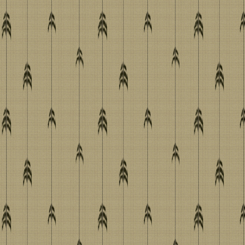 Fir Pattern Wallpaper - Taupe/Dark Green - by Mind the Gap