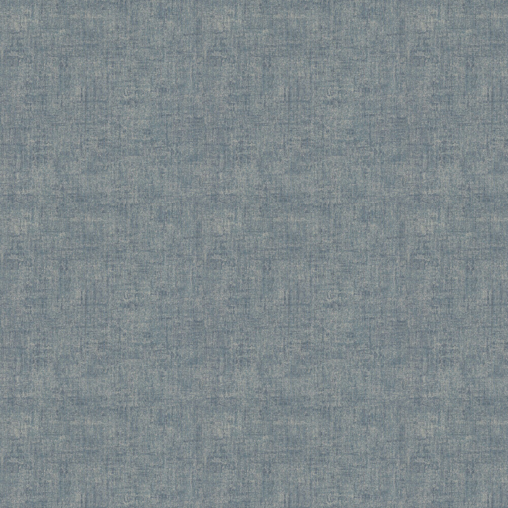 Wild Linen Wallpaper - Blue / Cotton White - by Emil & Hugo