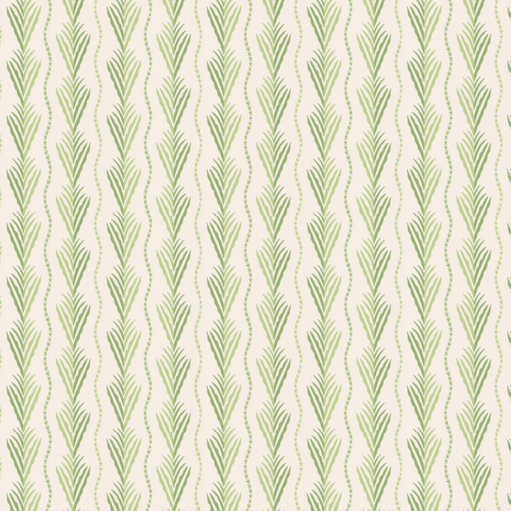 Meridor Wallpaper - Green - by Nina Campbell