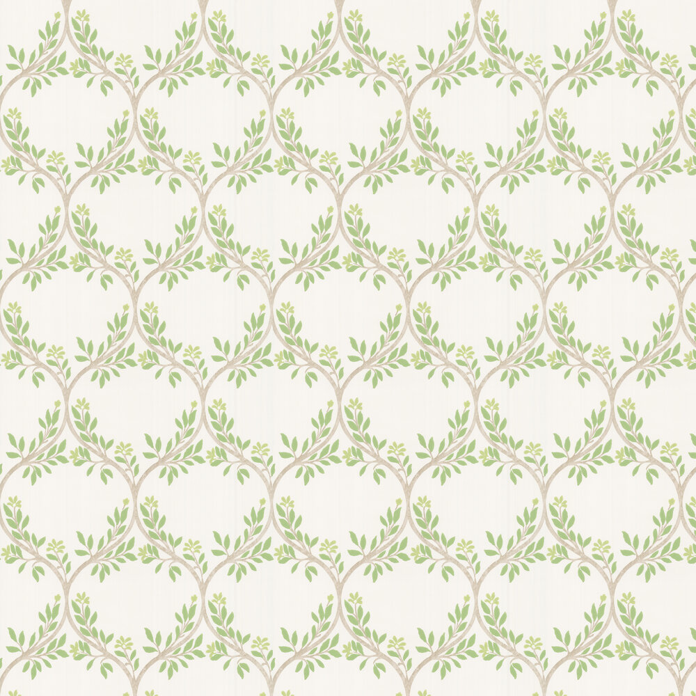 Arber Wallpaper - Green - by Nina Campbell