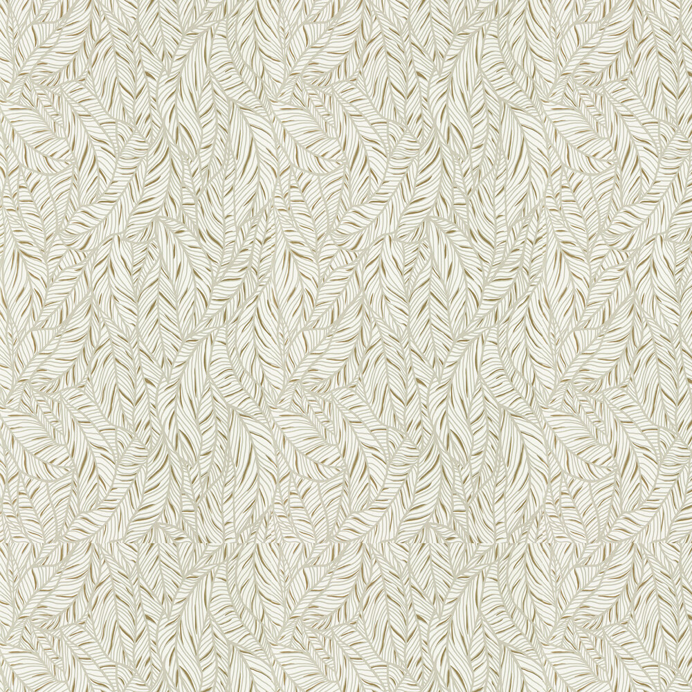 Selva Wallpaper - Ivory - by Clarke & Clarke