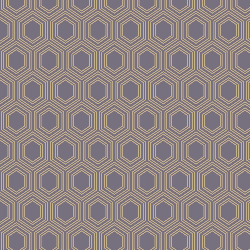 Honeycomb Geo Wallpaper - Mauve - by Next