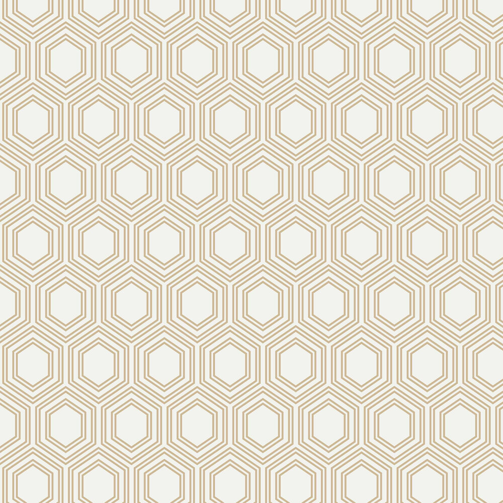 Honeycomb Geo Wallpaper - Natural - by Next