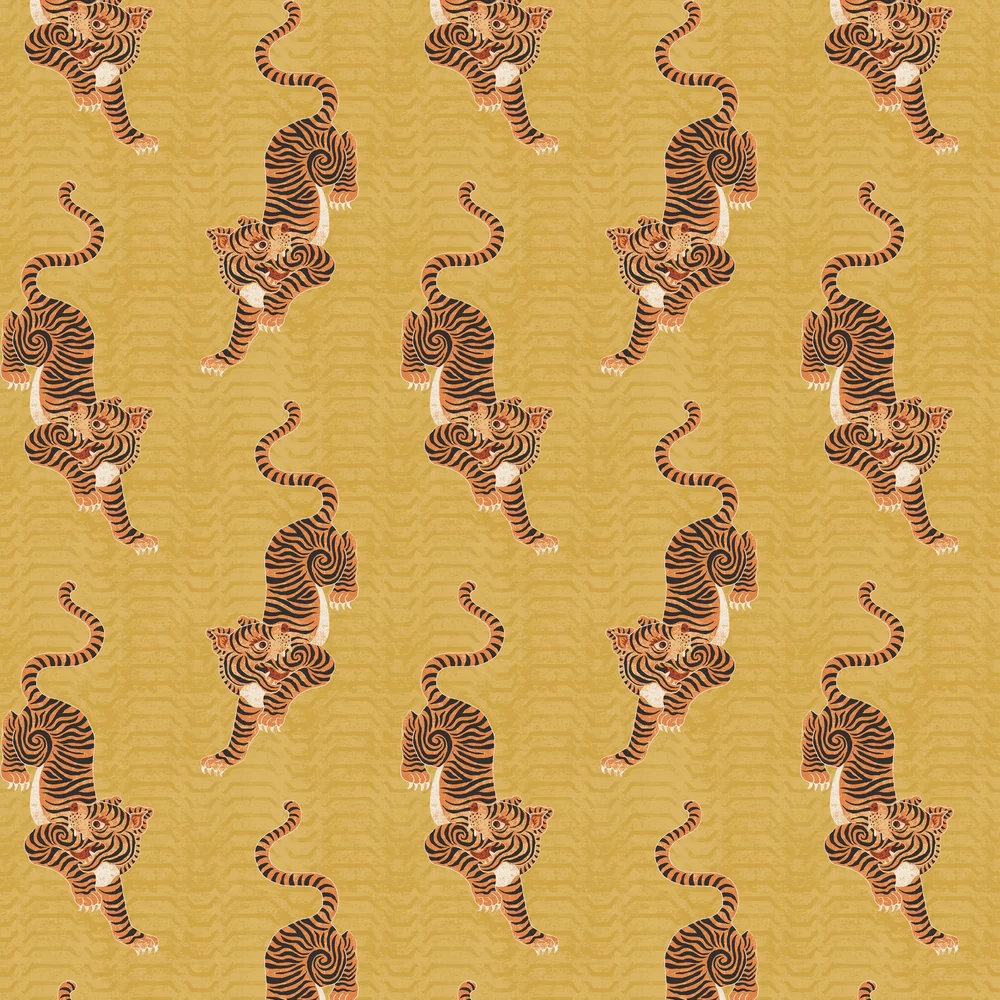 Furn. Wallpaper Tibetan Tiger TTIGER/WP1/MUS