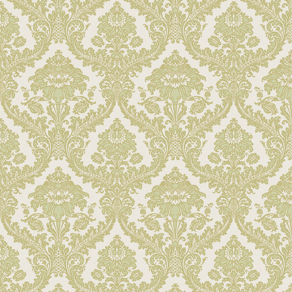 Damask Design Green on GoldGreen  Victorian wallpaper Vintage wallpaper  Victorian parlor