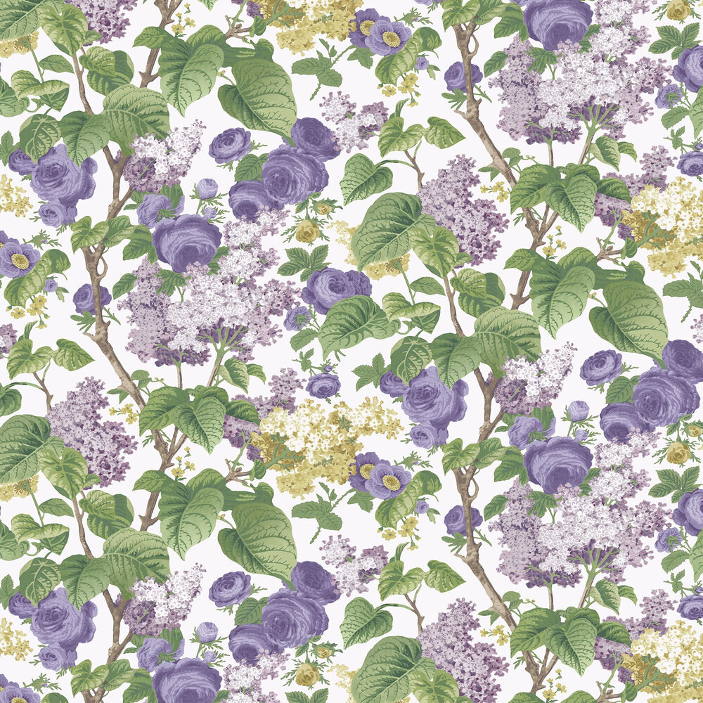 Floribunda Wallpaper - Lavender Dream - by 1838 Wallcoverings