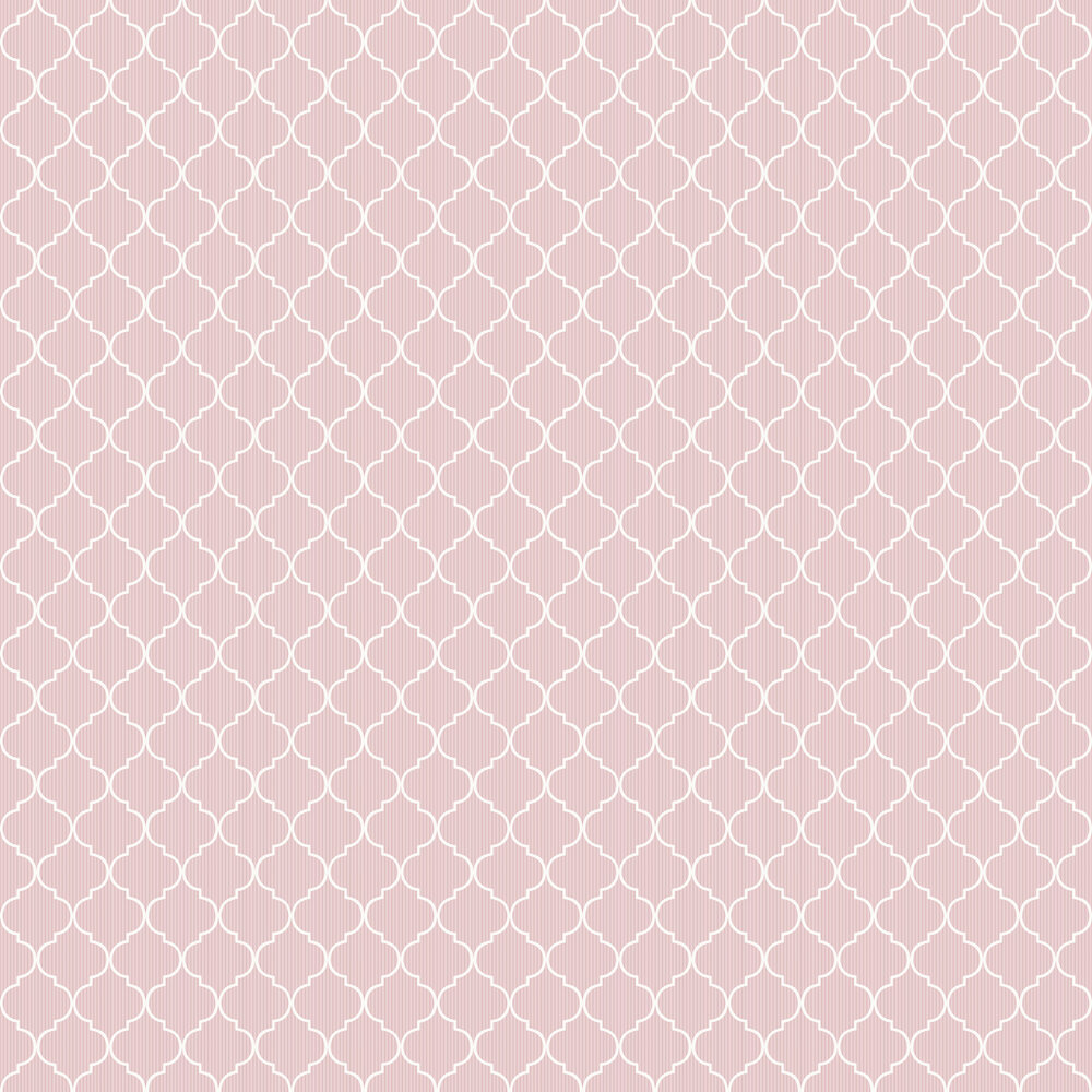 Cancello Green Wallpaper - Pink - by Galerie