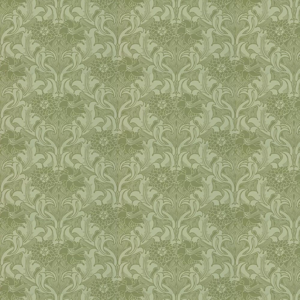 Little Greene Wallpaper Dahlia Scroll 0263DAPEAGR